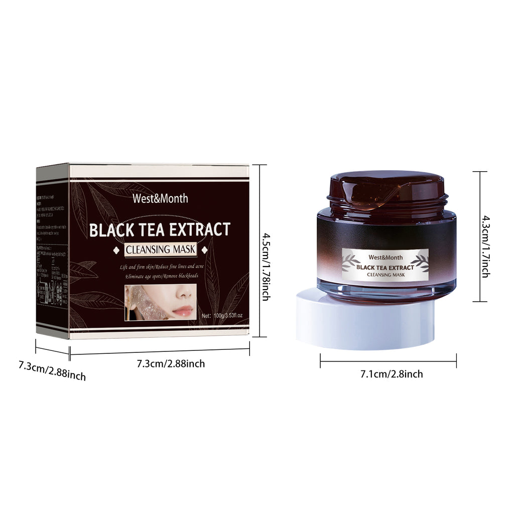 West&Month Black Tea Mask Clean pores, refine pores, brighten skin, rejuvenate skin, peel-off mask
