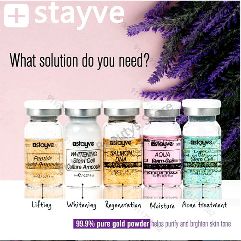 Korea Stayve 8ml BB Cream Glow Ampoule Kit Hyaluronic Moisturizing Foundation Cream For Men and Women Beauty Skin Care