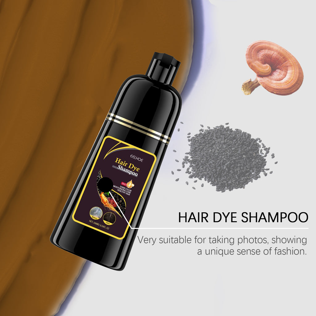 EELHOE White to Black Shampoo（Black） Polygonum Multiflorum Essence Nourishing Cleansing Repair Black Smooth Hair Shampoo