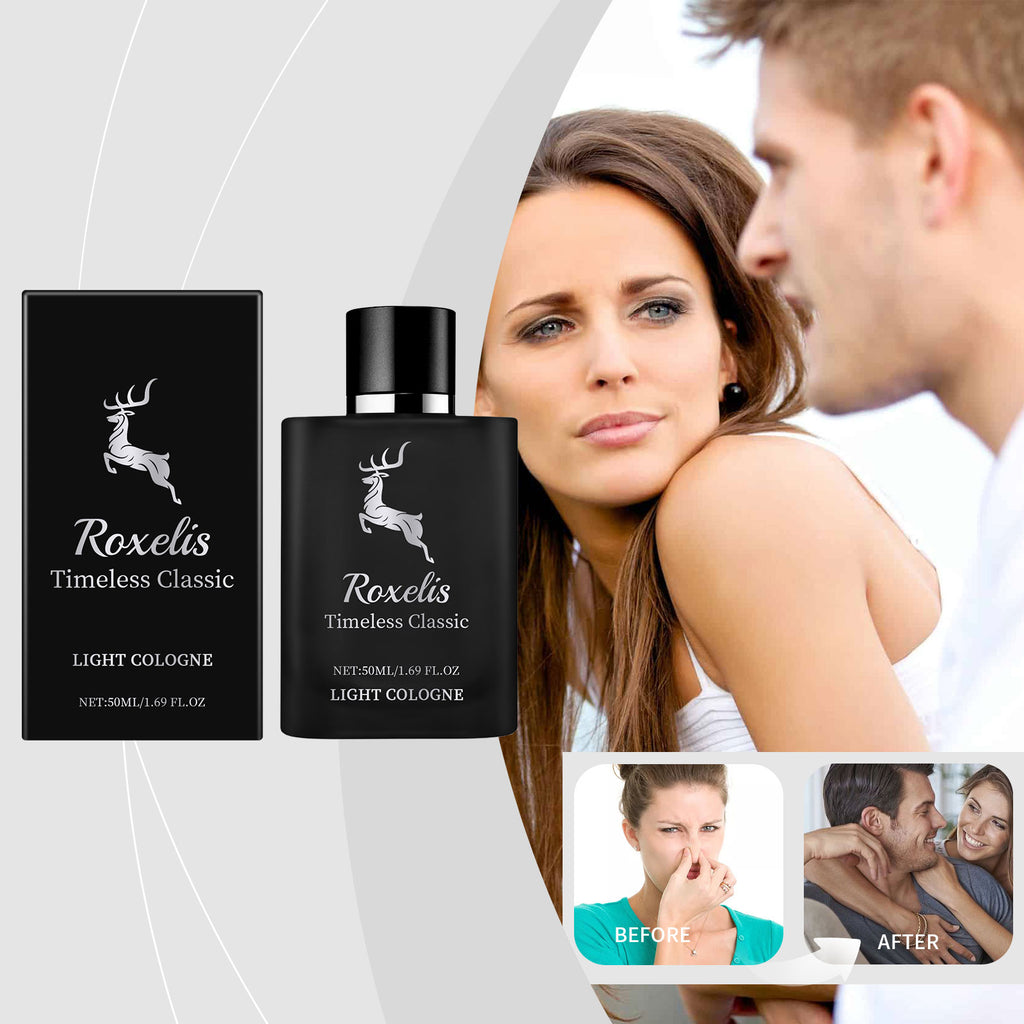 Roxelis Charm Perfume Classic cologne with a natural fresh scent that exudes elegance and long-lasting fragrance, perfect for casual dates
