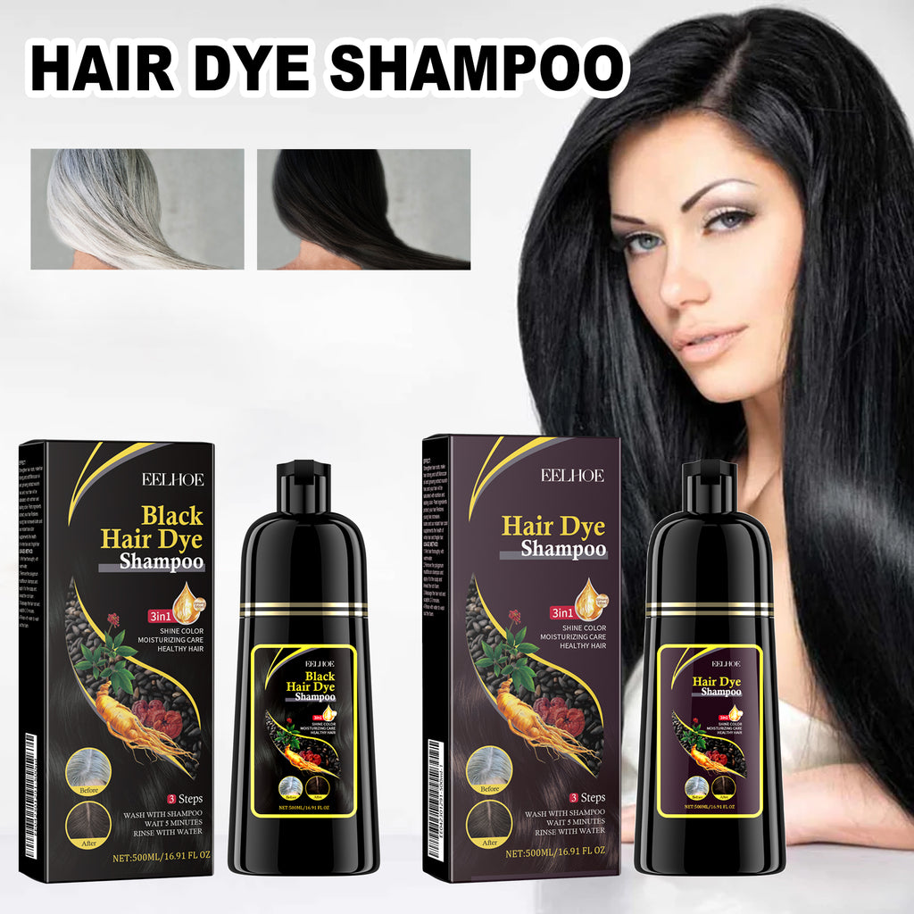 EELHOE Black Hair Shampoo（Black） Polygonum Multiflorum Essence Black Nourishing Hair Cleansing Repair Smooth Shampoo