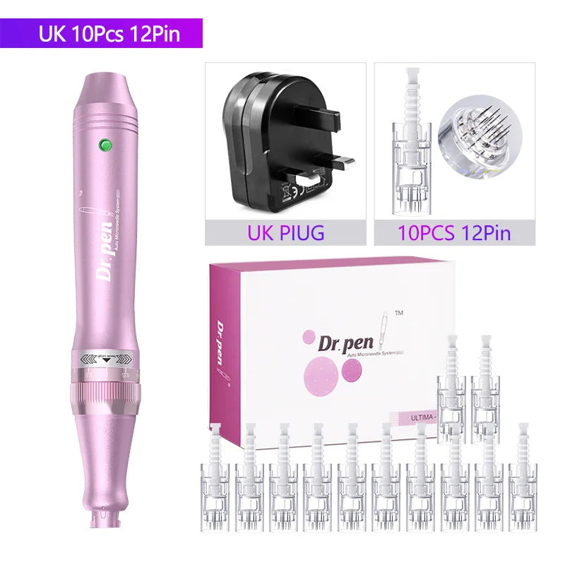 Authentic Dr. Pen Ultima M7 10 Pcs Needles Multi-function Facial Mesotherapy Micro Skin Wireless Electric Derma Beauty Device