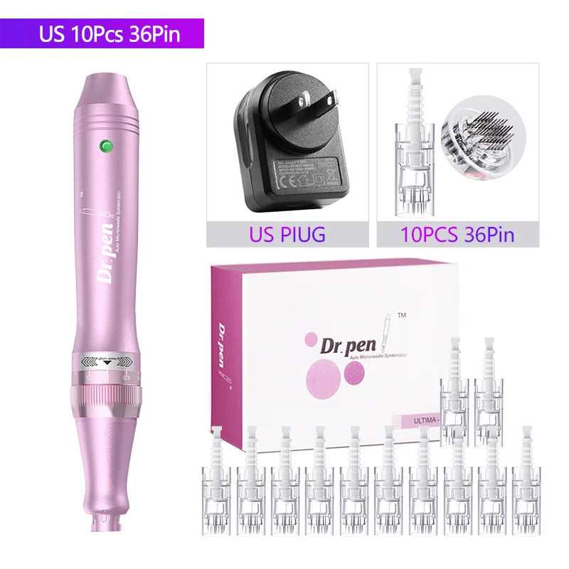 Authentic Dr. Pen Ultima M7 10 Pcs Needles Multi-function Facial Mesotherapy Micro Skin Wireless Electric Derma Beauty Device