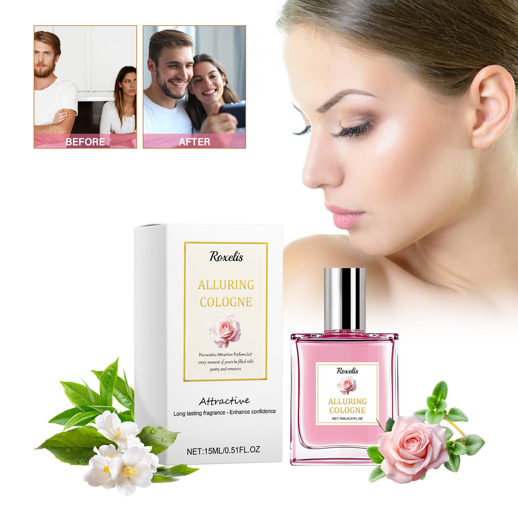 Roxelis Pheromone Perfume Rose fresh and elegant perfume, exudes charm during dates, long-lasting fragrance for women