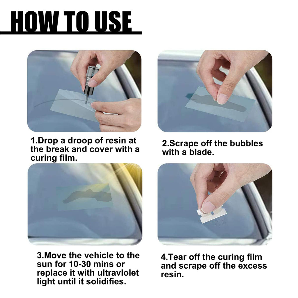 Rayhong Car Windshield Crack Repair Liquid Windshield Adhesive Liquid Crack Repair Seam Repair Agent