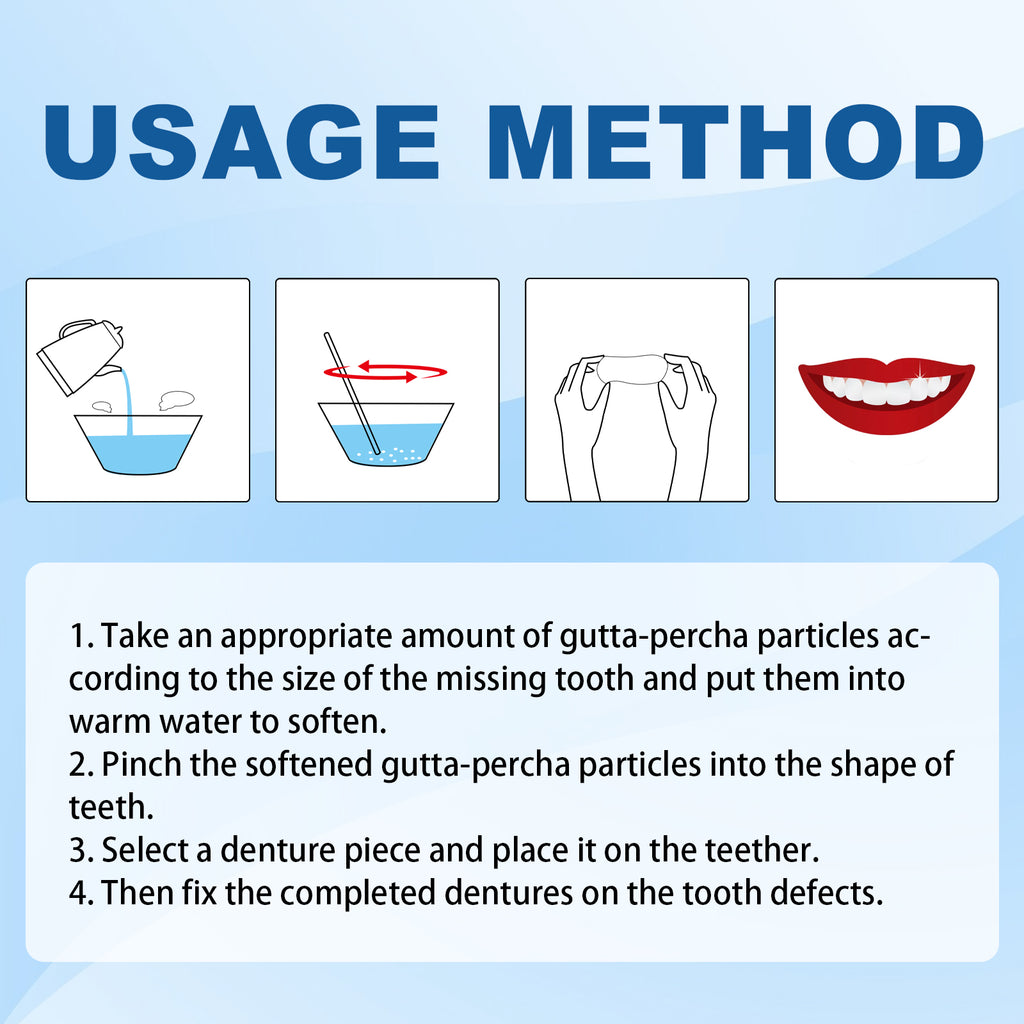 Jaysuing Temporary Tooth Repair Kit Halloween Makeup Teeth Modification Dentures Fill Teeth Gaps Cavities Teeth Gel