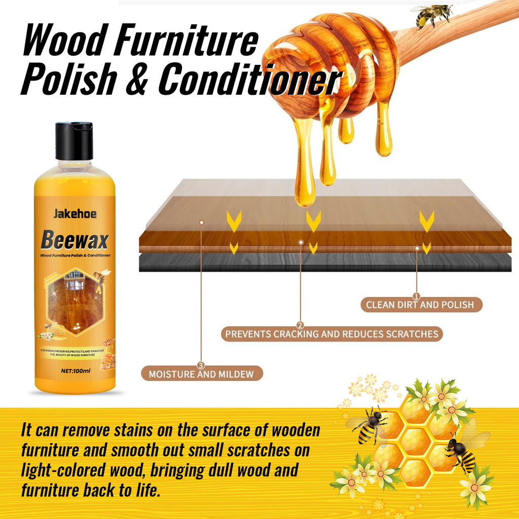 Jakehoe Floor Cleaner Home Wooden Floor Protection Cleaning Maintenance Wax Stain Removal Dustproof Brightening Polishing