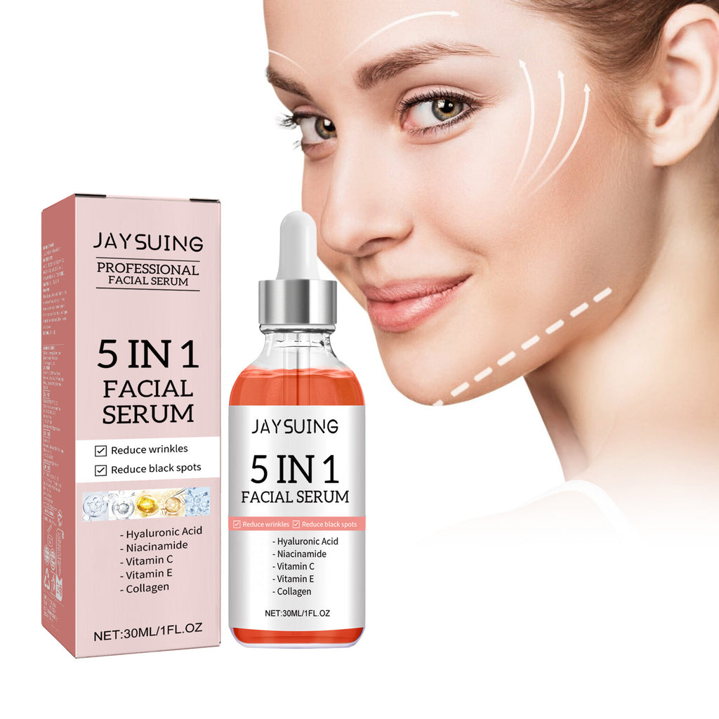 Jaysuing 5Combination1Facial Essence Moisturizing Skin Firming Lightening Spots Acne Skin Beauty Essence