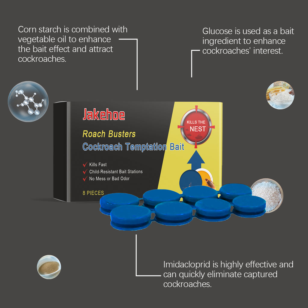 Jakehoe Cockroach Bait Station Cockroach Bait Station Ointment Bait Agent Household Cockroach Killer Kitchen Cockroach Stickers