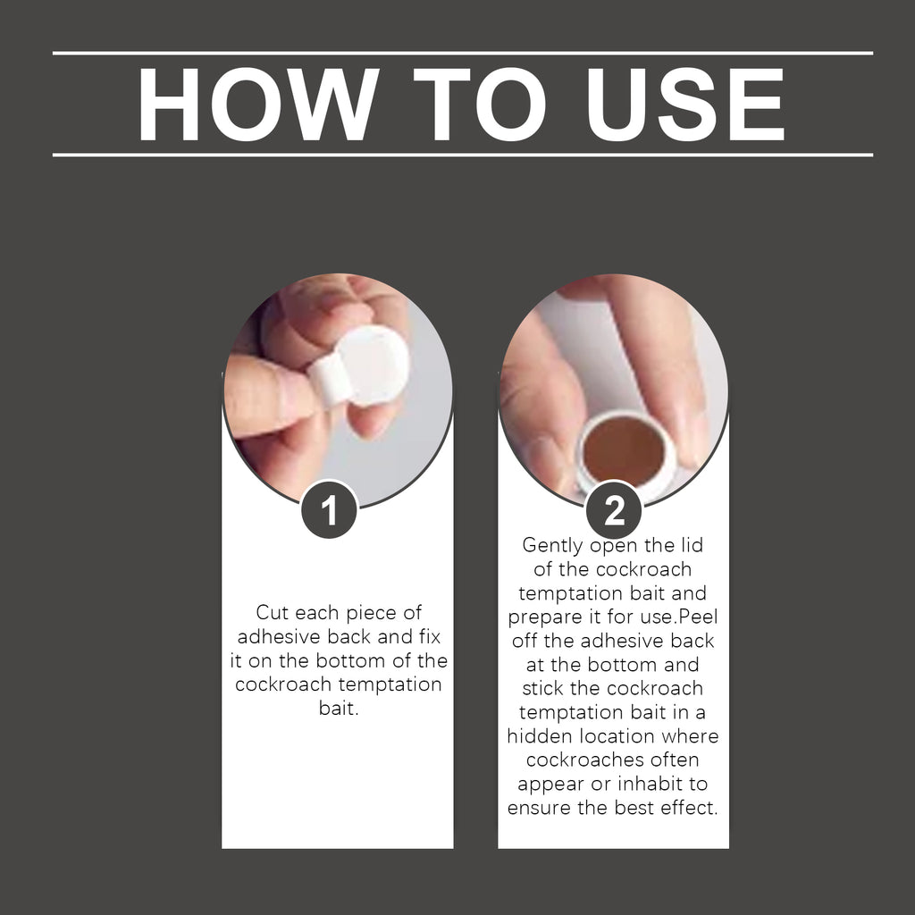 Jakehoe Cockroach Bait Station Cockroach Bait Station Ointment Bait Agent Household Cockroach Killer Kitchen Cockroach Stickers