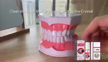 Jaysuing Tooth Gem Kit Jewelry Easy to Disassemble and Install Crystal Tooth Drill Tooth Decoration Shiny Stickers