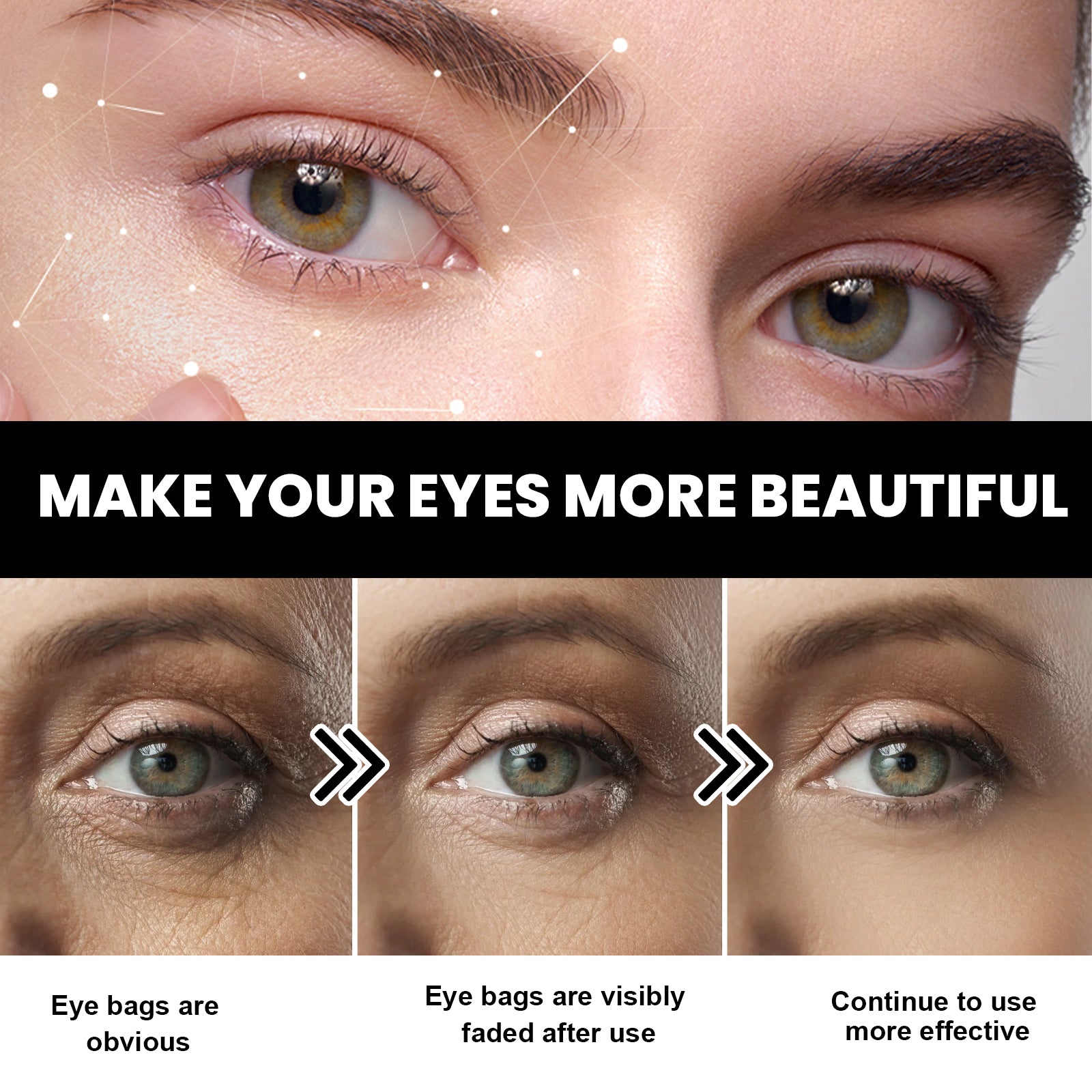 EELHOE Eye Firming Cream Lighten Eye Bags and Dark Circles Firming Moisturizing Skin Repair Eye Cream