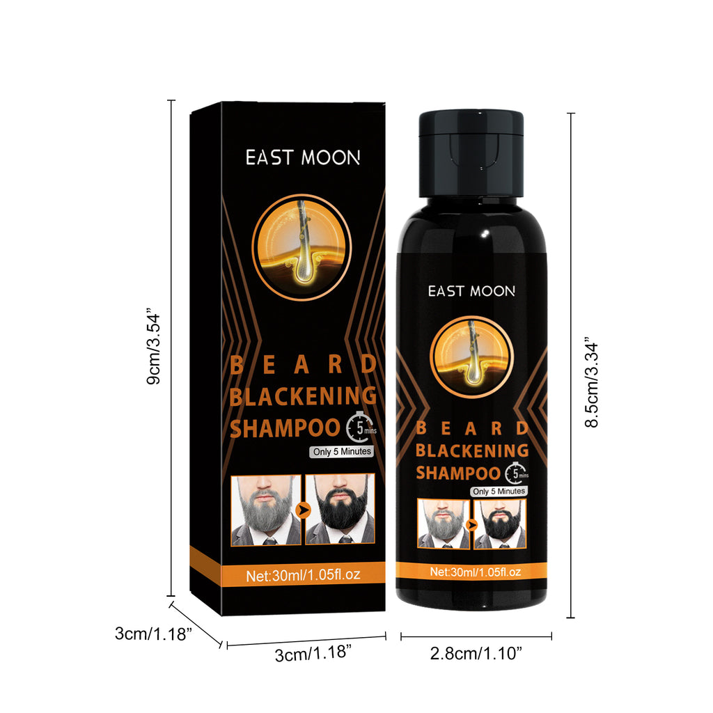 East Moon Men's Hair Cleansing Moisturizing Massage Shampoo for Smooth Black Hair