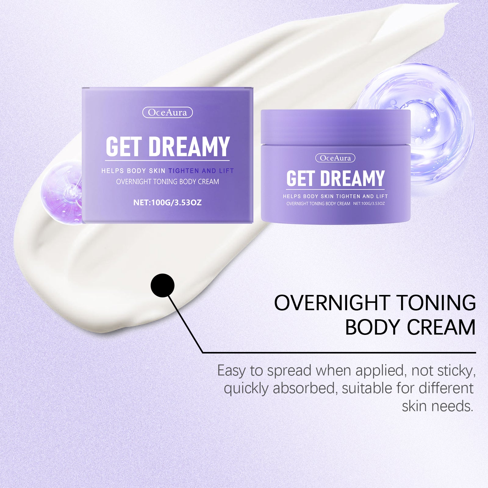 OceAura  Body Shaping Cream Daily application moisturizing lifting body skin shaping beauty cream