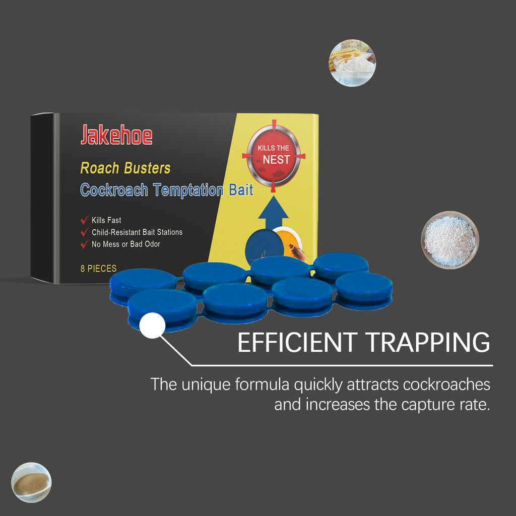 Jakehoe Cockroach Bait Station Cockroach Bait Station Ointment Bait Agent Household Cockroach Killer Kitchen Cockroach Stickers