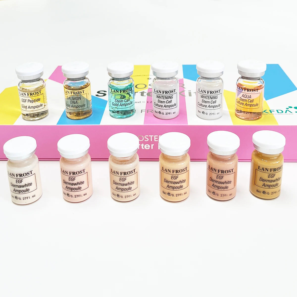 BB CC Cream Glow Face Skin Care Serum Essence Ampoule Foundation Hyaluronic Acid Peptide Brightening Whitening Anti-Wrinkle Acne