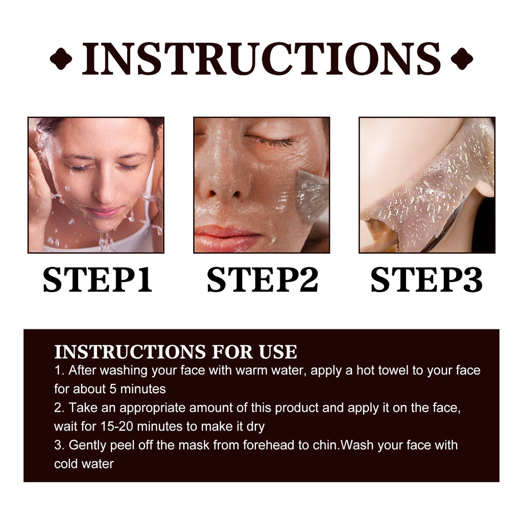 West&Month Black Tea Mask Clean pores, refine pores, brighten skin, rejuvenate skin, peel-off mask