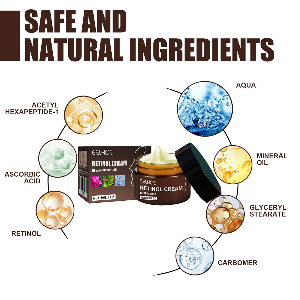 EELHOE Retinol Cream Anti-aging Firming Brightening Skin Tone Moisturizing Facial Cream