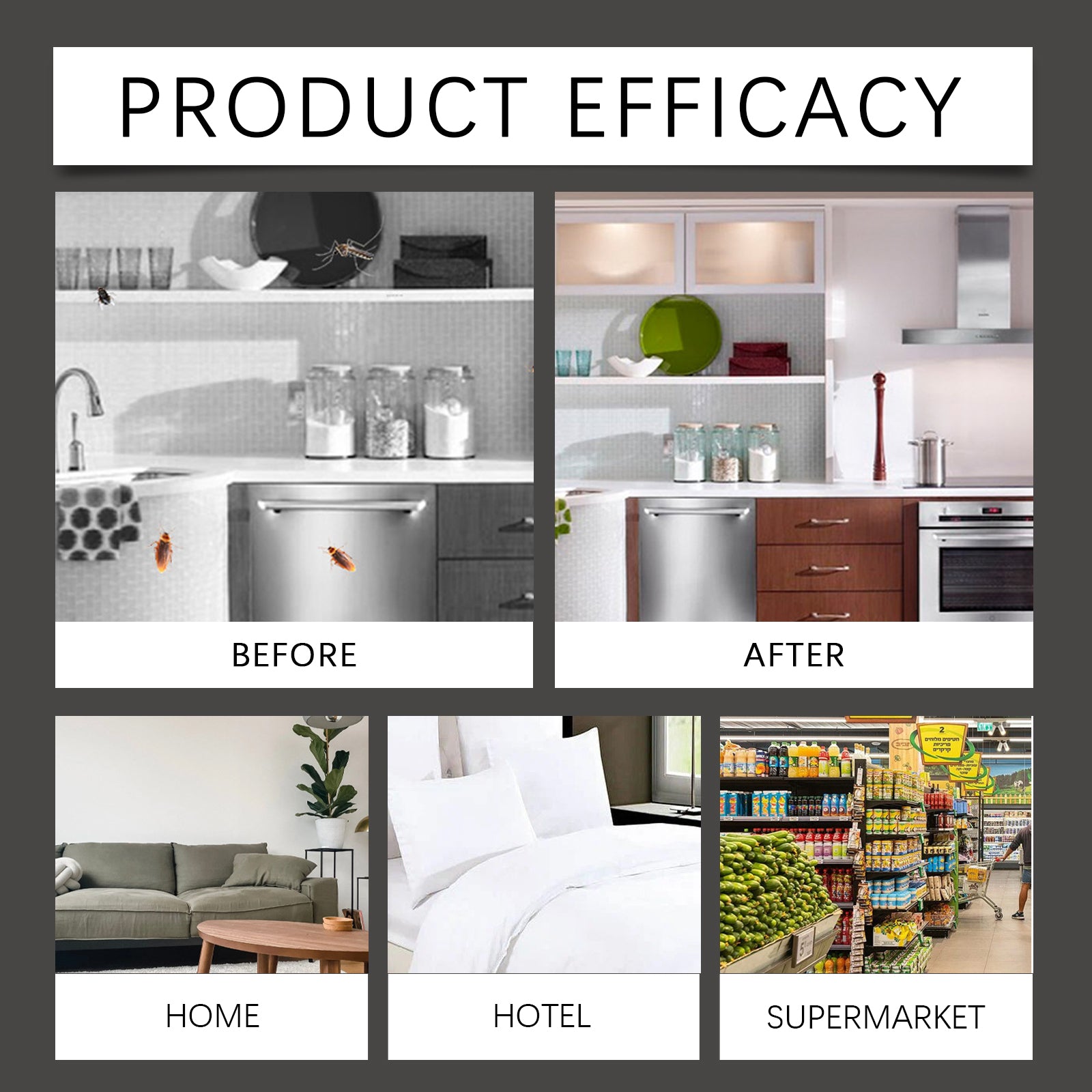 Jakehoe Cockroach Bait Station Cockroach Bait Station Ointment Bait Agent Household Cockroach Killer Kitchen Cockroach Stickers