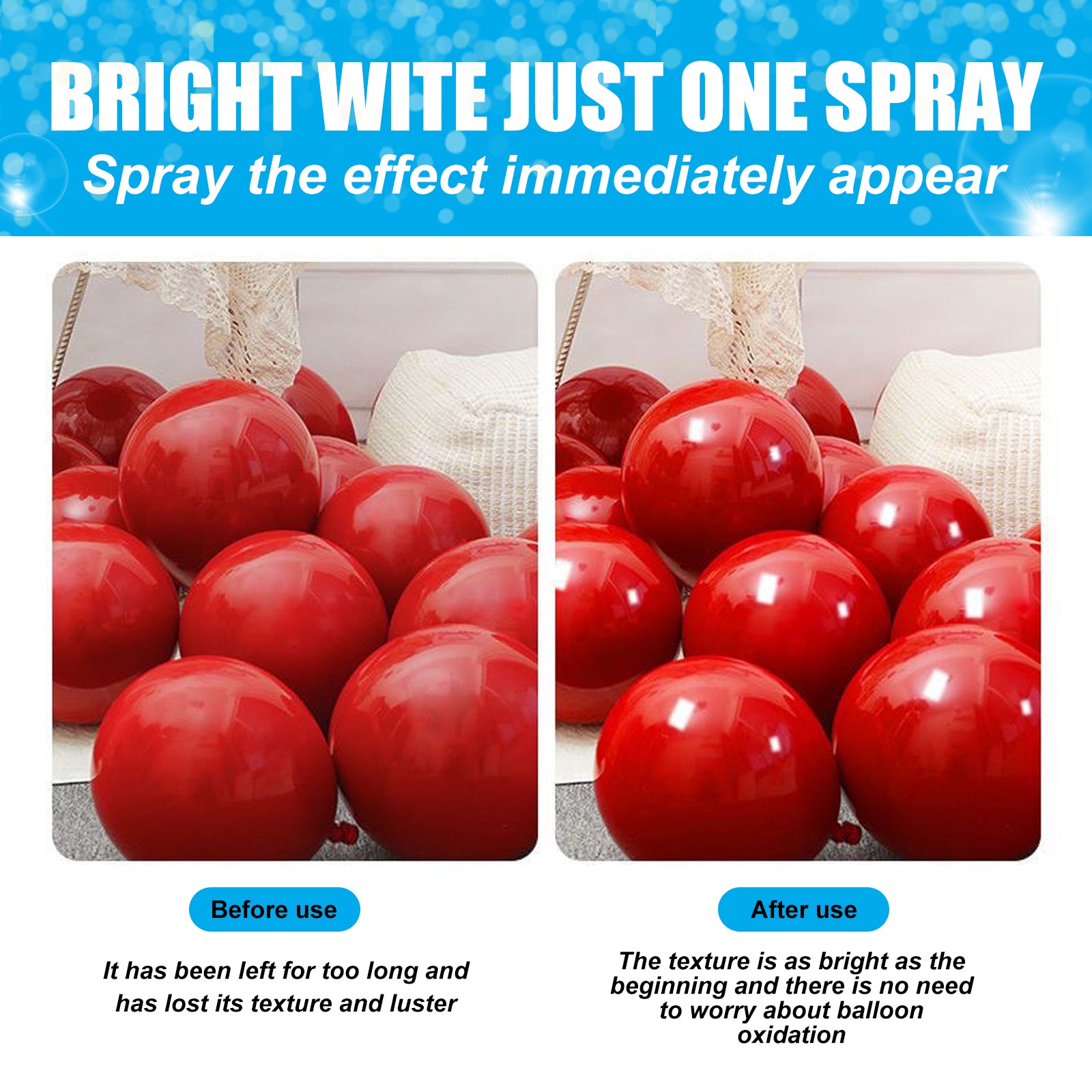 Jue-Fish Aerosol Balloon Spray Balloon surface texture gloss long-lasting non-oxidizing fade spray