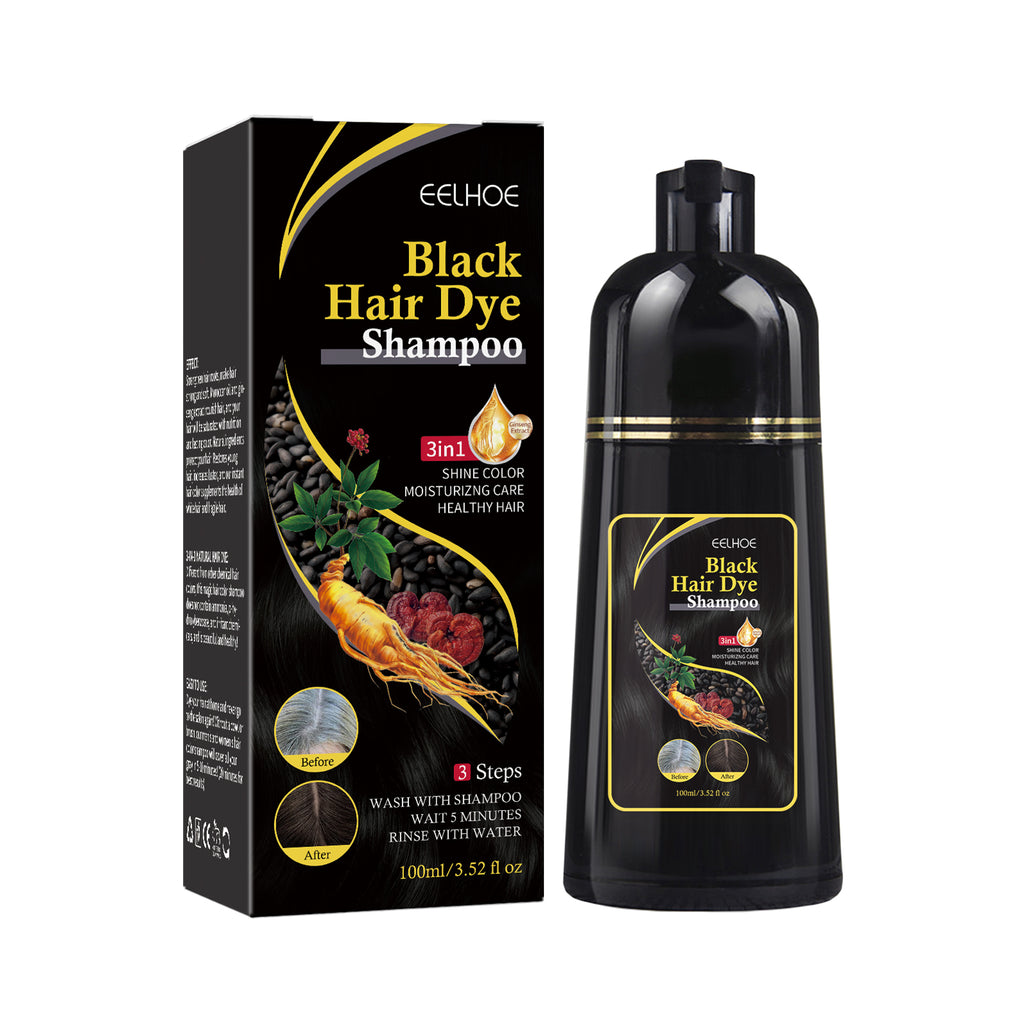EELHOE White to Black Shampoo（Black） Polygonum Multiflorum Essence Nourishing Cleansing Repair Black Smooth Hair Shampoo
