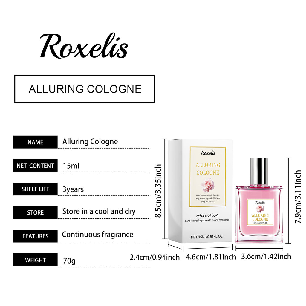 Roxelis Pheromone Perfume Rose fresh and elegant perfume, exudes charm during dates, long-lasting fragrance for women