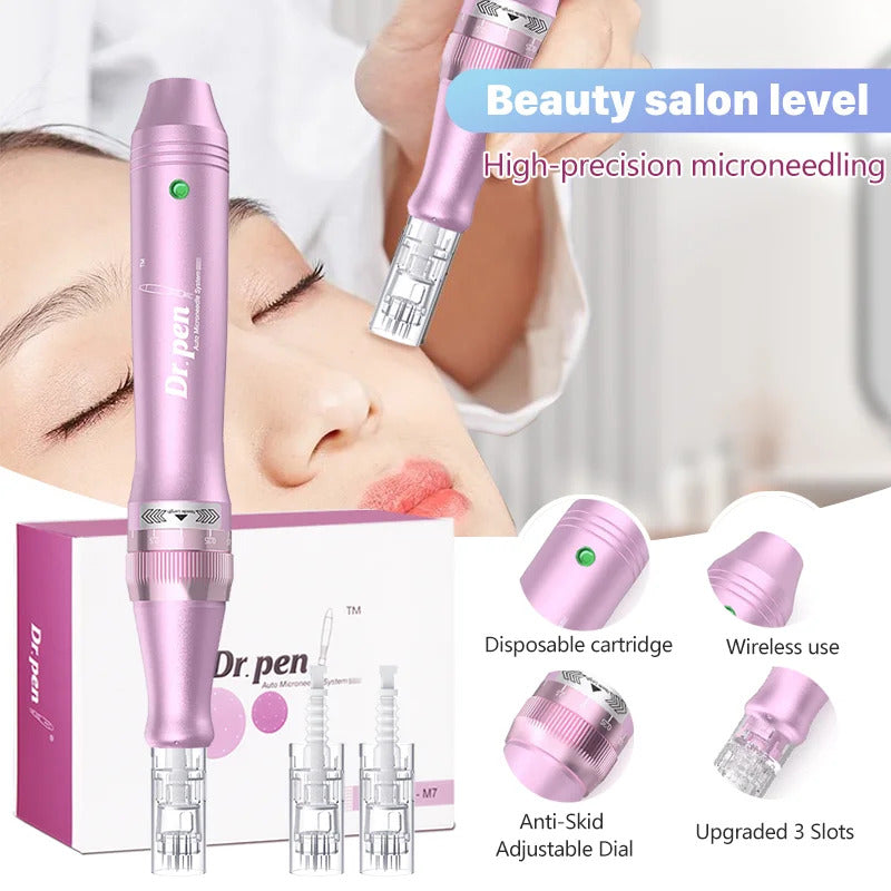 Authentic Dr. Pen Ultima M7 10 Pcs Needles Multi-function Facial Mesotherapy Micro Skin Wireless Electric Derma Beauty Device