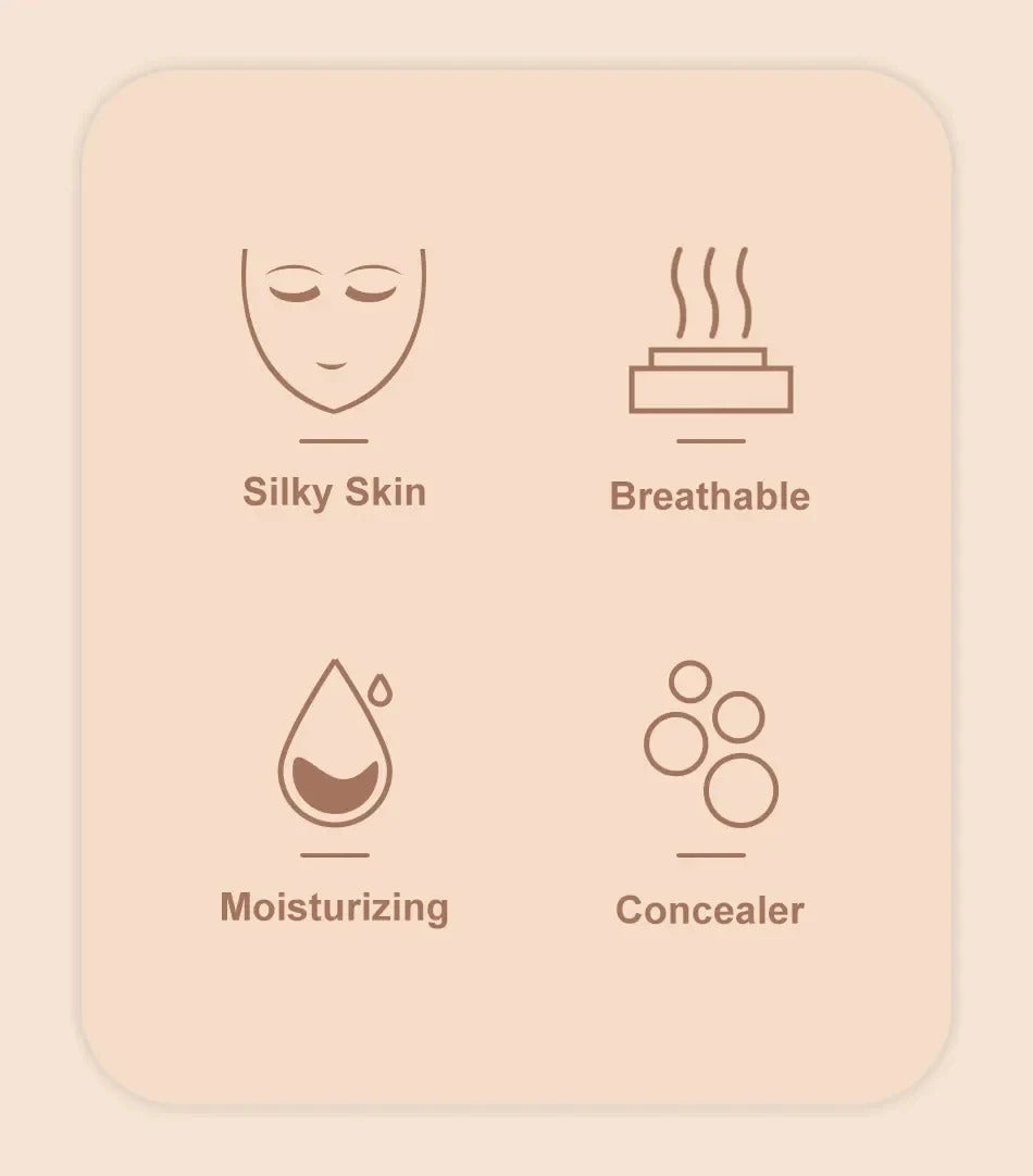 Mushroom Head Air Cushion, CC Cream Natural Moisturizing Foundation Concealer Whitening Oil-control Makeup Cosmetics BB Cream