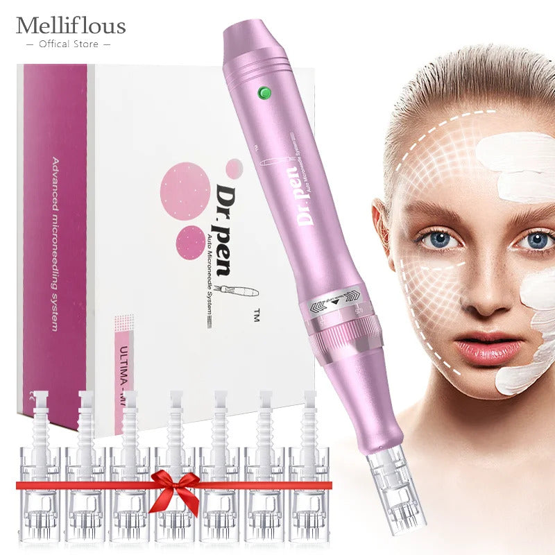 Authentic Dr. Pen Ultima M7 10 Pcs Needles Multi-function Facial Mesotherapy Micro Skin Wireless Electric Derma Beauty Device