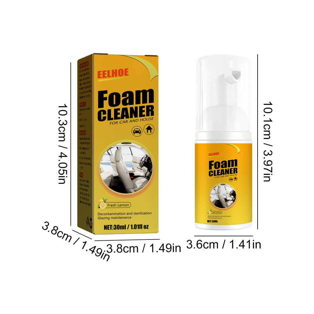 EELHOE Car Steering Wheel Foam Cleaner Leather Seat Supplies Stain Removal Multi-Functional Interior Cleaner