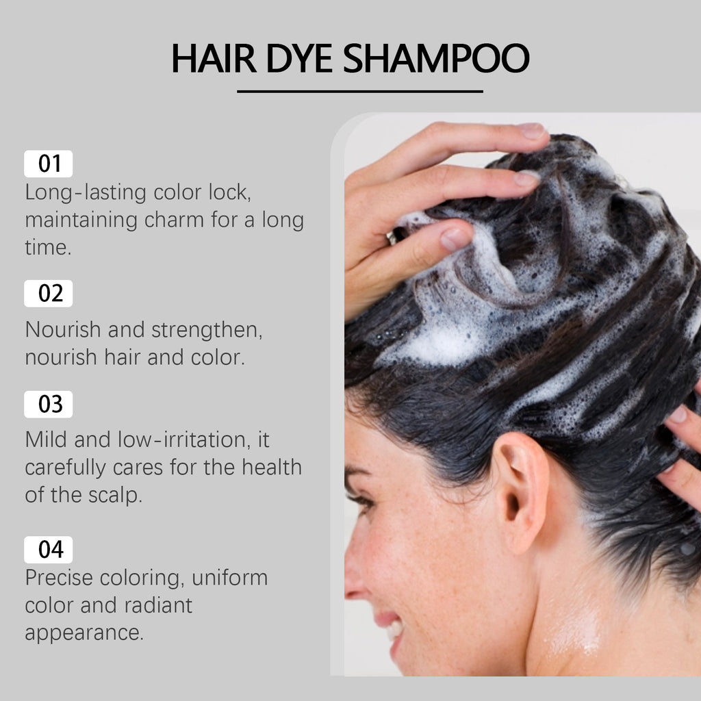 EELHOE White to Black Shampoo（Black） Polygonum Multiflorum Essence Nourishing Cleansing Repair Black Smooth Hair Shampoo