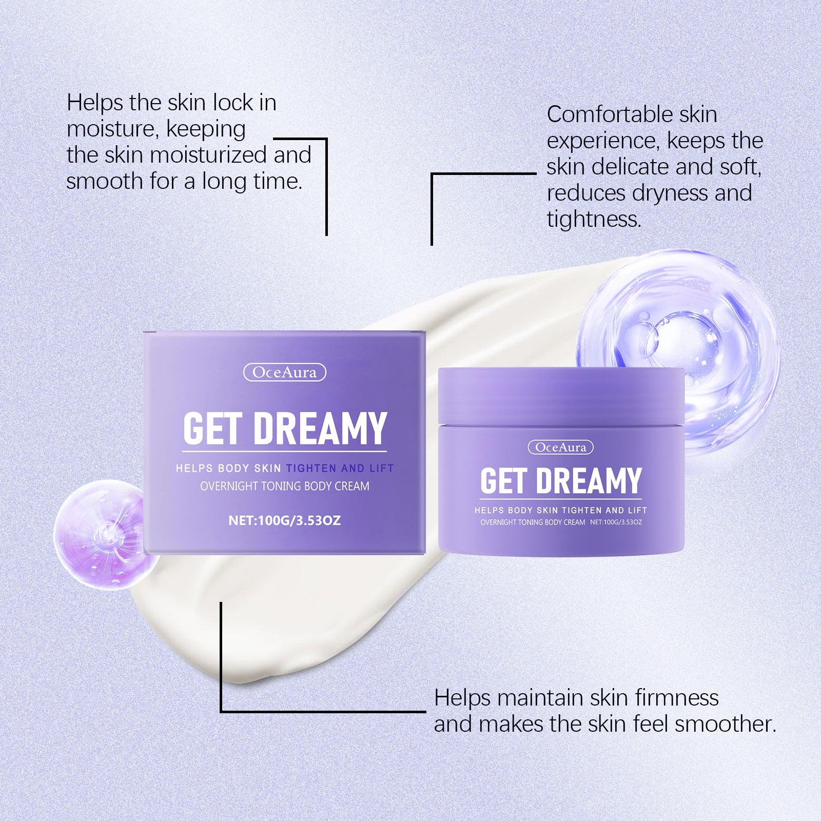 OceAura  Body Shaping Cream Daily application moisturizing lifting body skin shaping beauty cream