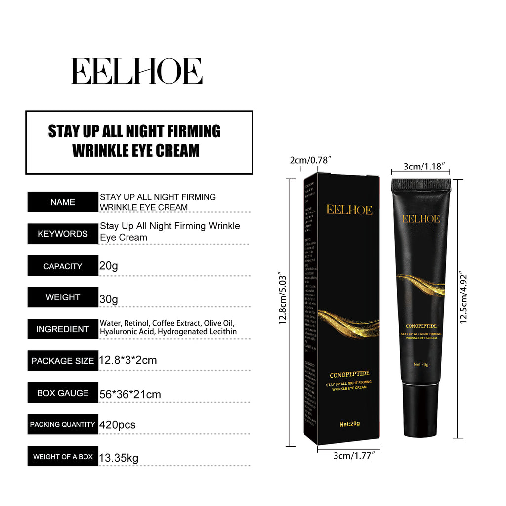 EELHOE Eye Firming Cream Lighten Eye Bags and Dark Circles Firming Moisturizing Skin Repair Eye Cream