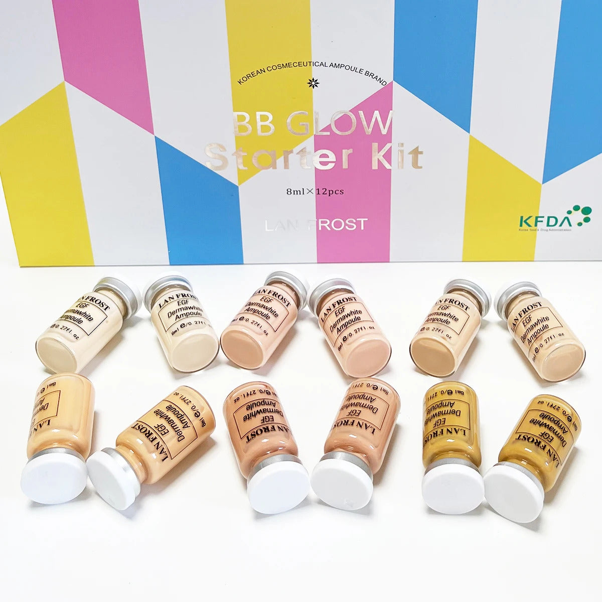 BB CC Cream Glow Face Skin Care Serum Essence Ampoule Foundation Hyaluronic Acid Peptide Brightening Whitening Anti-Wrinkle Acne