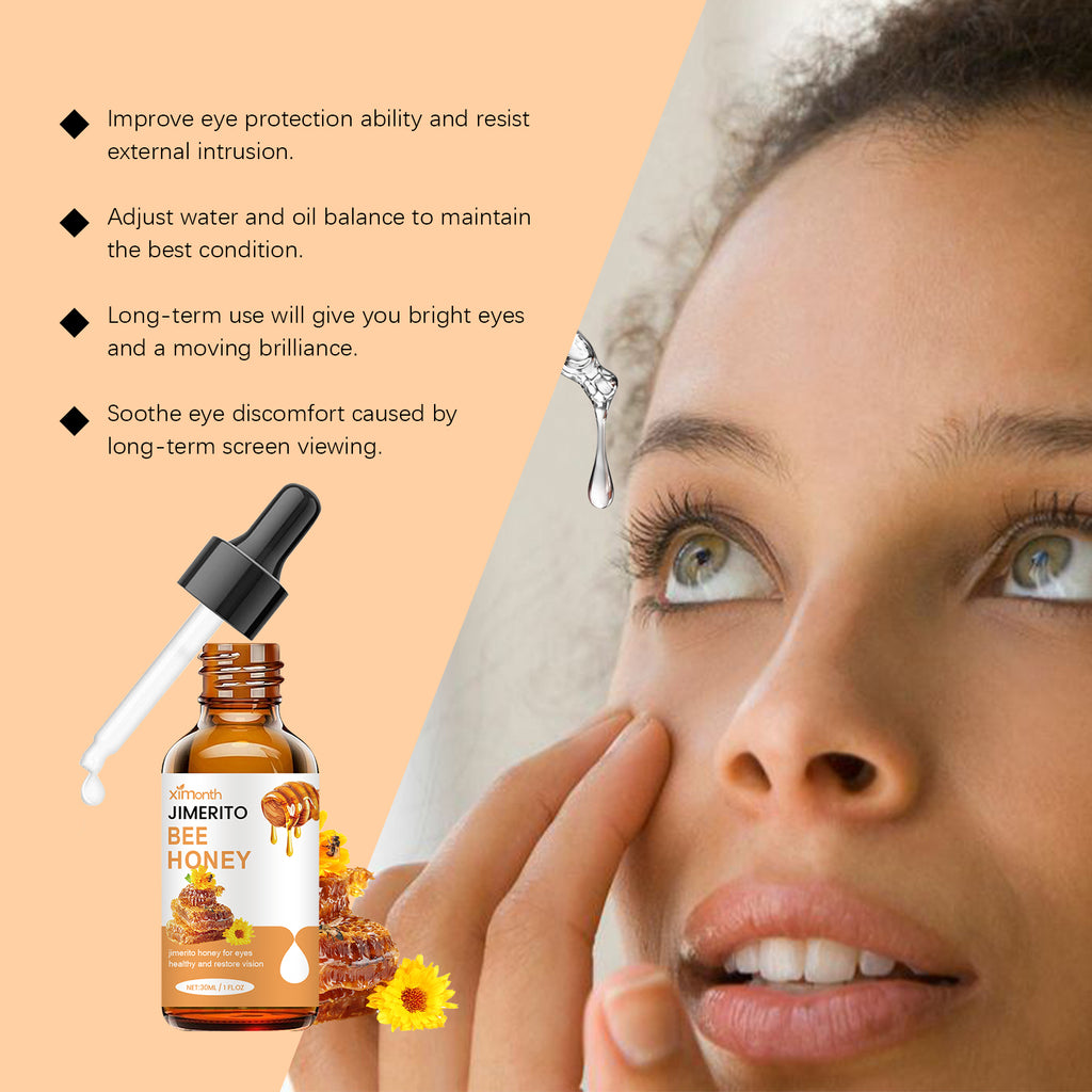 Ximonth Honey Eye Care Solution Refreshing and Moisturizing Eye Drops for Relieving Dryness and Comforting Eye Care