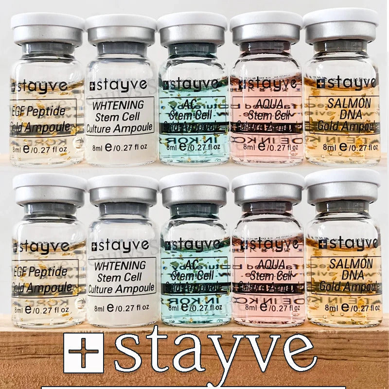 Korea Stayve 8ml BB Cream Glow Ampoule Kit Hyaluronic Moisturizing Foundation Cream For Men and Women Beauty Skin Care