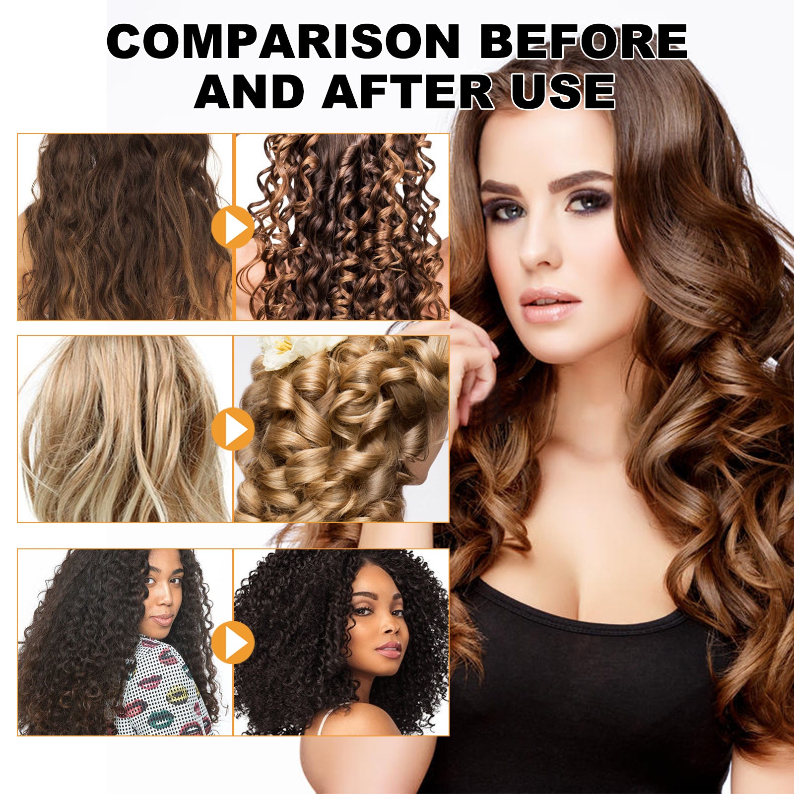 Jaysuing Moisturizing Styling Cream Fluffy Curly Hair Styling Hydrating Glossy Hair Frizz Repair Cream