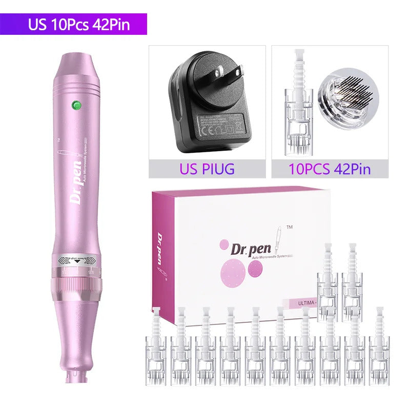 Authentic Dr. Pen Ultima M7 10 Pcs Needles Multi-function Facial Mesotherapy Micro Skin Wireless Electric Derma Beauty Device