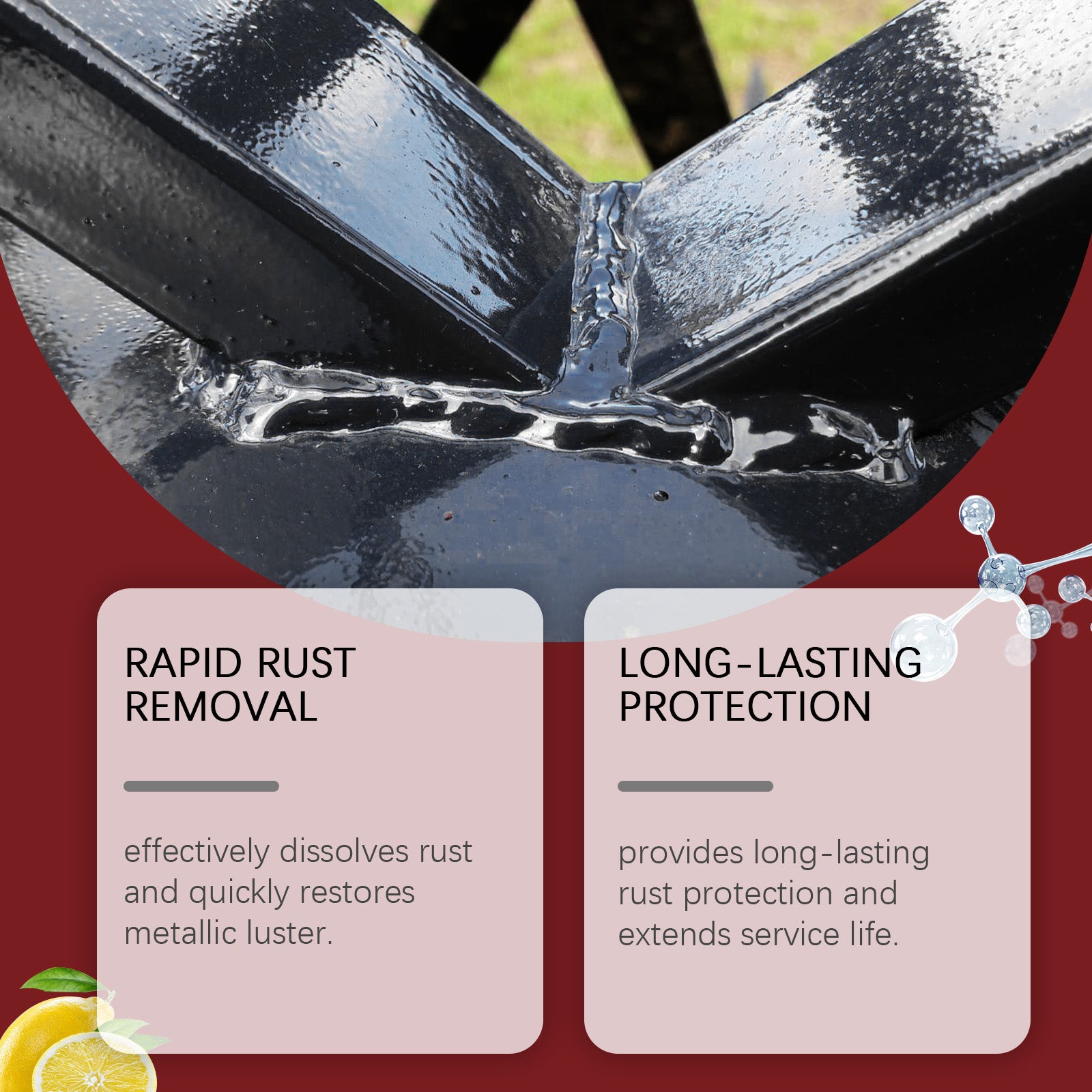 Jaysuing Rust-Free Primer（100g） Metallic Paint Anti-Rust Radiator Anti-Corrosion Conversion Renovation Coating Primer Conversion Agent