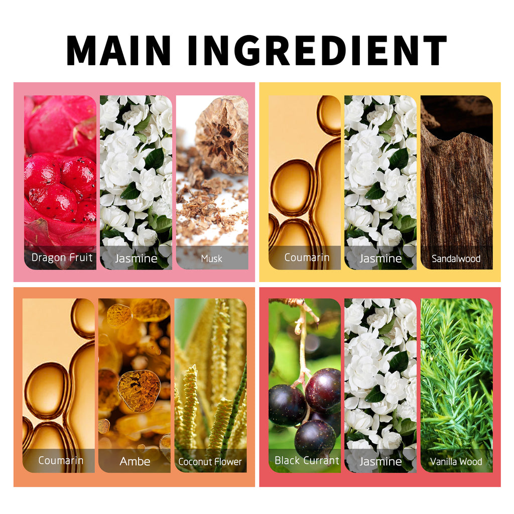 OUHOE Brazilian Perfume Women's Date Fresh Natural Long-lasting Fragrance Non-irritating Floral Body Perfume Spray