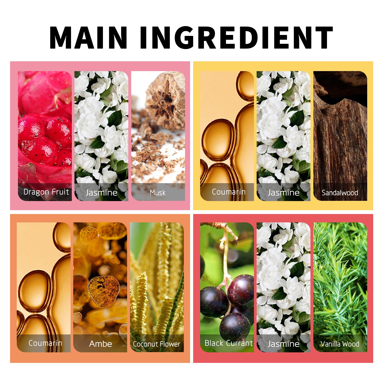 OUHOE Brazilian Perfume Women's Date Fresh Natural Long-lasting Fragrance Non-irritating Floral Body Perfume Spray