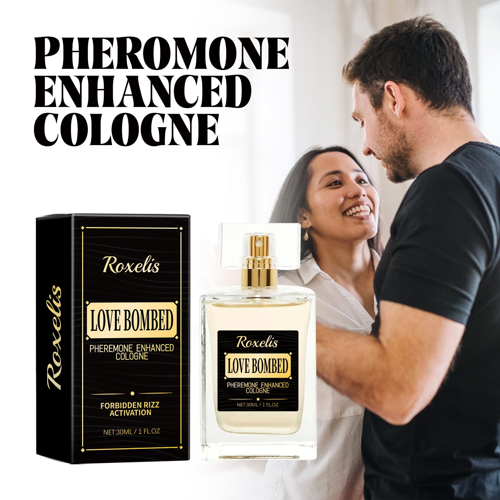 Roxelis Men's Pheromone Perfume Men's cologne perfume long-lasting light fragrance business gentleman fresh charm encounter perfume