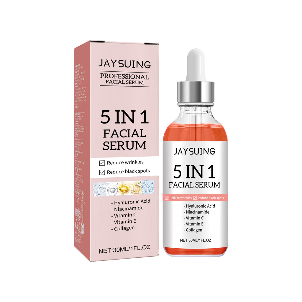 Jaysuing 5Combination1Facial Essence Moisturizing Skin Firming Lightening Spots Acne Skin Beauty Essence