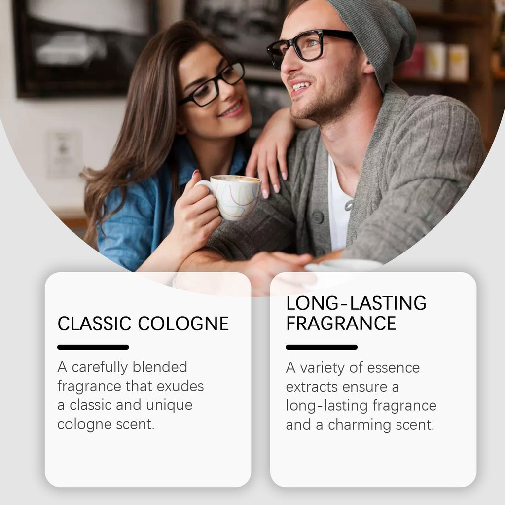 Roxelis Charm Perfume Classic cologne with a natural fresh scent that exudes elegance and long-lasting fragrance, perfect for casual dates