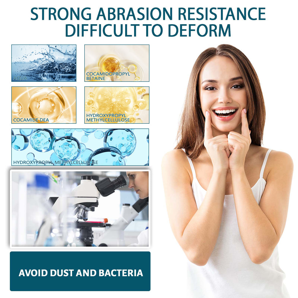 EELHOE Adjustable Snap-on Dentures Temporary Tooth Filling Gap Repair Teeth Correction Denture Kit