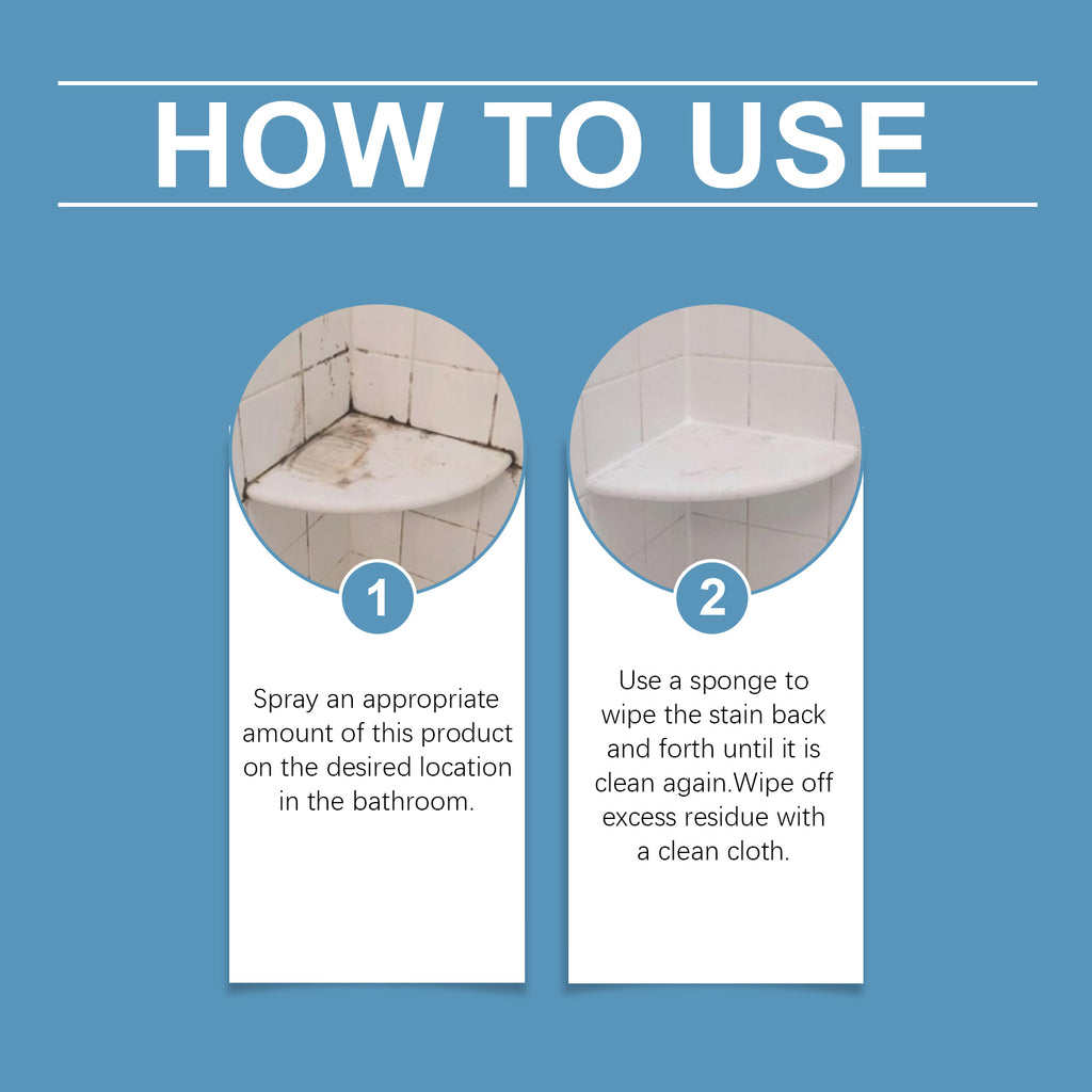 Jakehoe Bathroom Dirt Cleaner Bathroom Toilet Faucet Stain Removal Cleaning Multi-Functional Cleaner